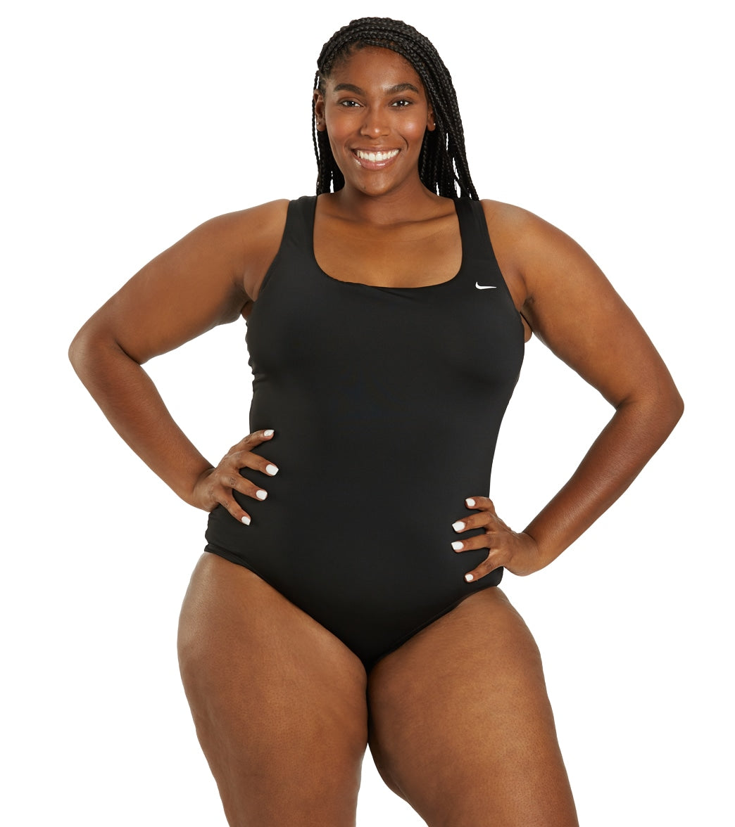 Nike Plus Size Chlorine Resistant Essential One Piece Swimsuit at  SwimOutlet.com