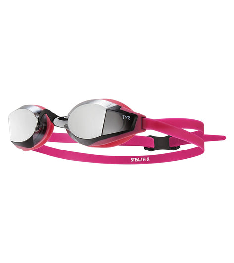 TYR Stealth-X Mirrored Racing Goggle at SwimOutlet.com