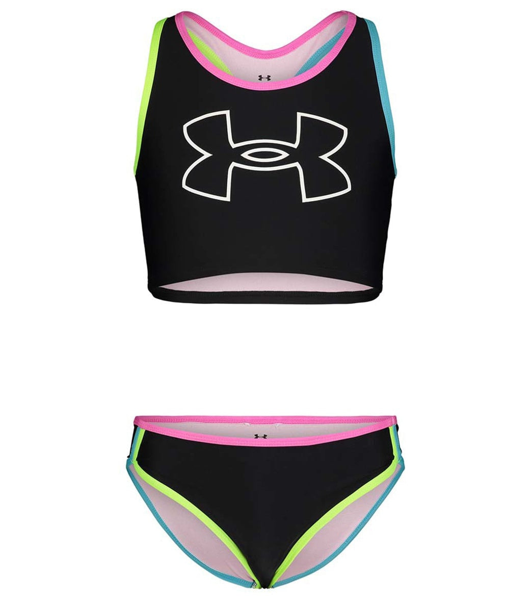 Under Armour Girls' UA Racer Two Piece Midkini Set (Little Kid) at  SwimOutlet.com