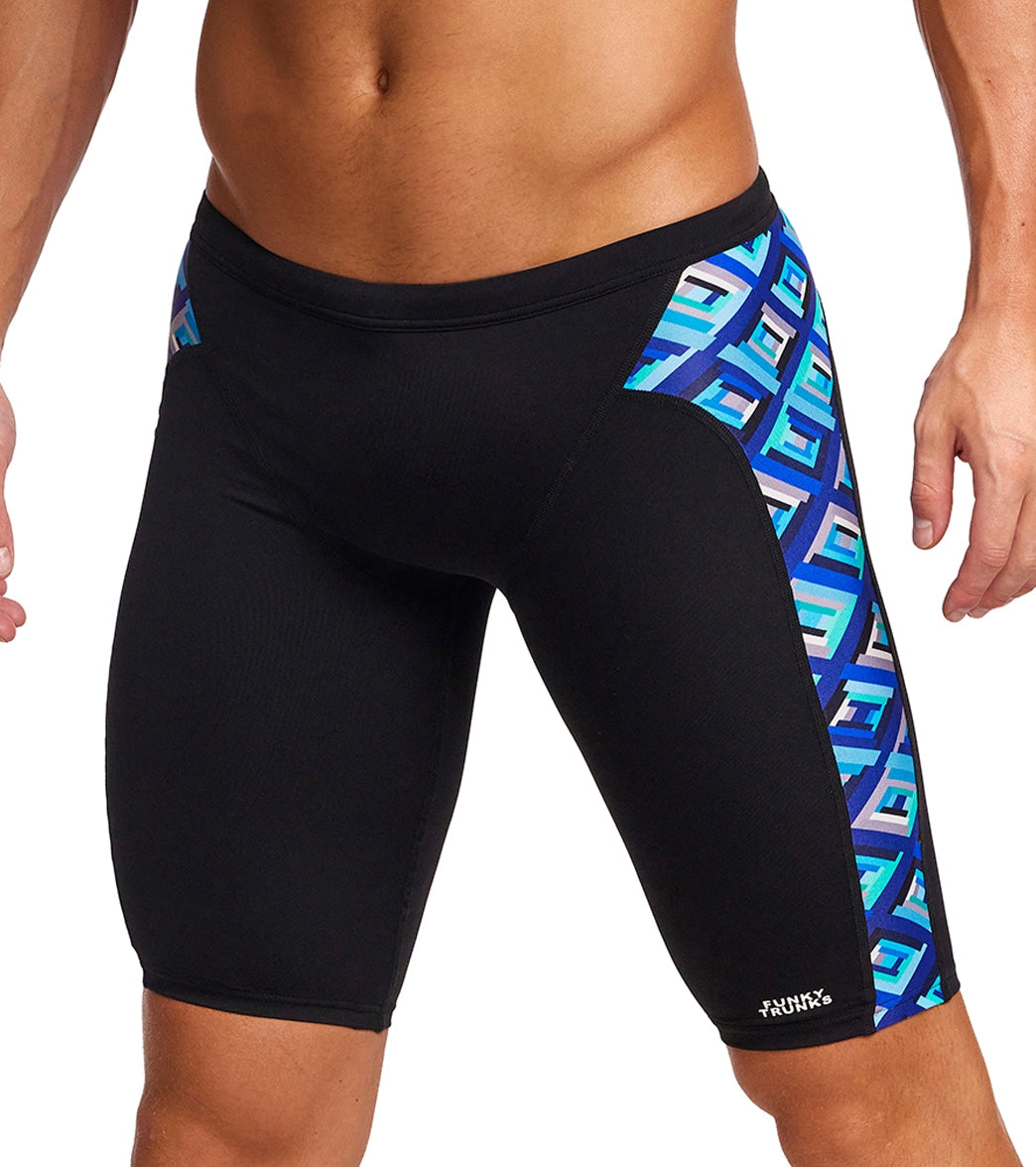 Funky Trunks Men's Blue Bunkers Jammer Swimsuit at SwimOutlet.com