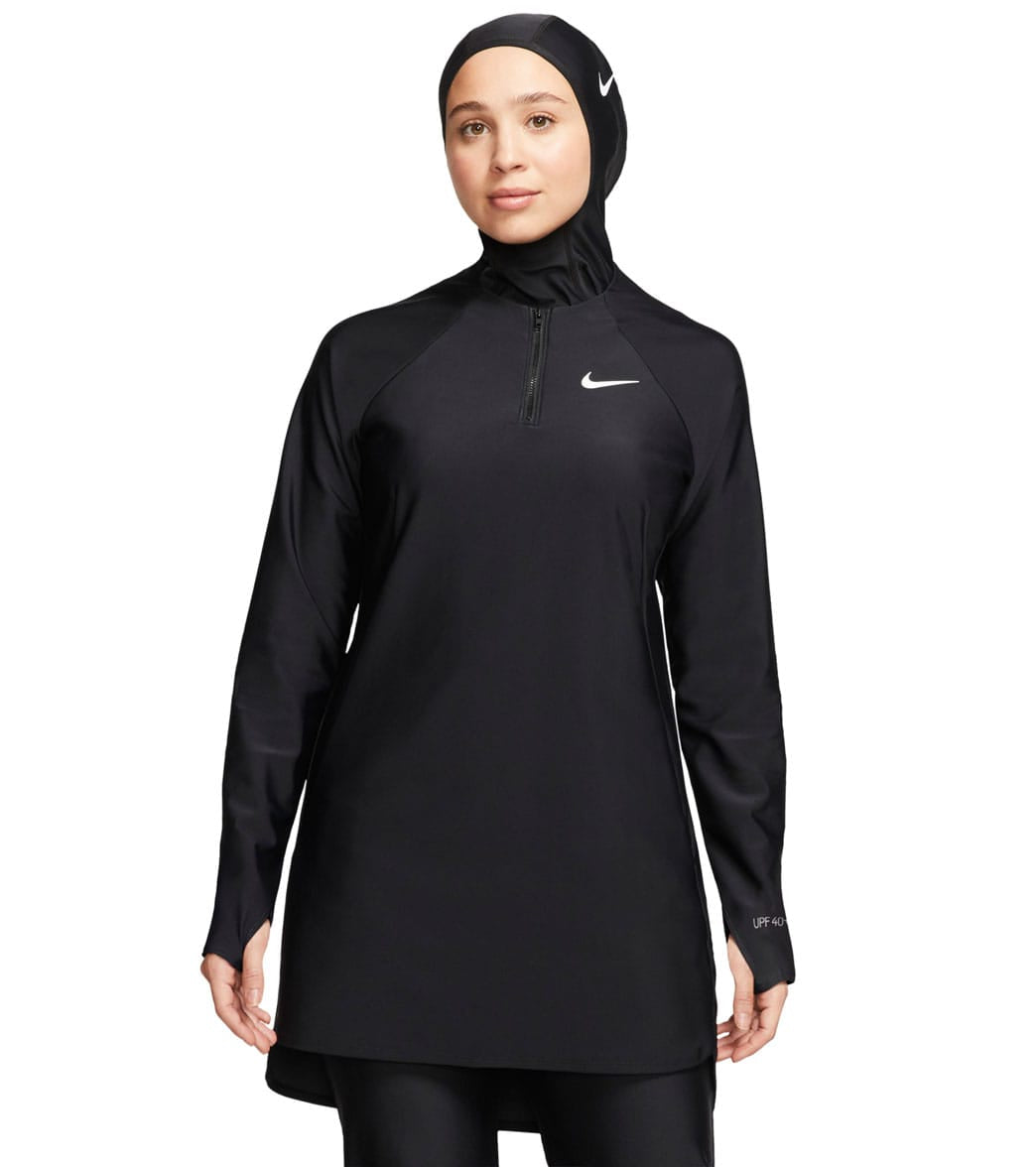 Nike Modest Essential Long Sleeve Chlorine Resistant Swim Tunic at  SwimOutlet.com