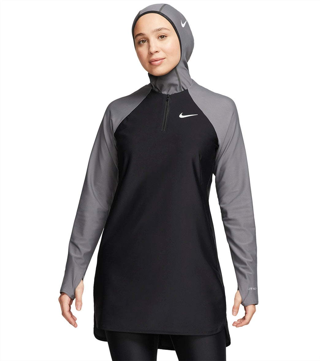 Nike Modest Color Surge Chlorine Resistant Long Sleeve Swim Tunic at  SwimOutlet.com