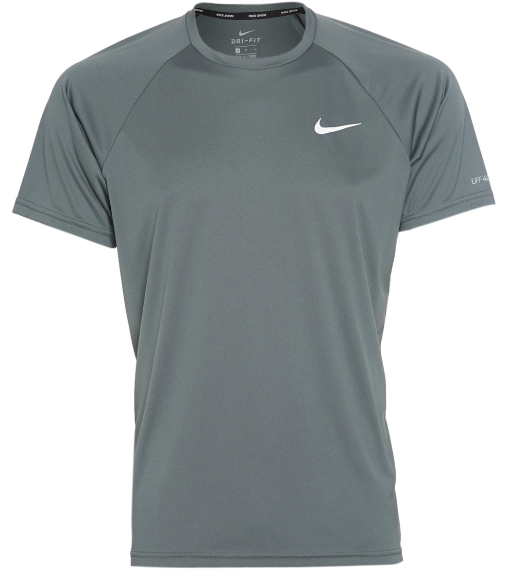 Nike Men's Essential Short Sleeve Hydroguard Swim Shirt at SwimOutlet.com