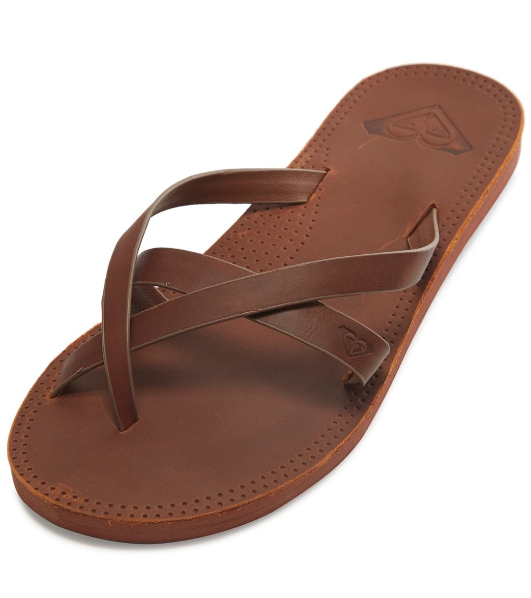 Roxy Gemma Leather Sandals at SwimOutlet.com