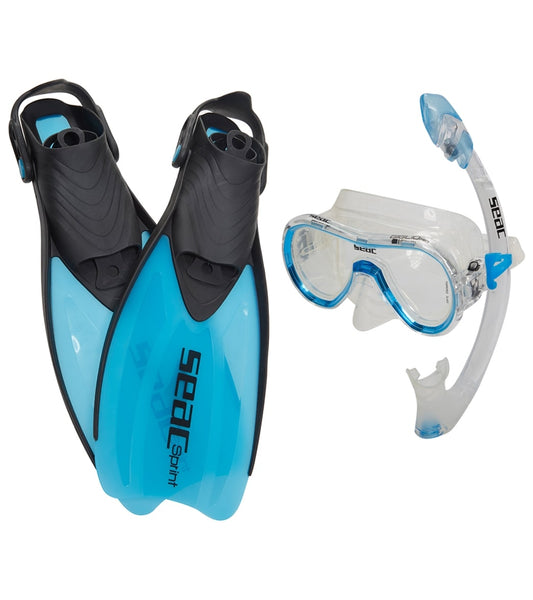 Seac USA Giglio Silicone Mask, Fast Tech Dry Snorkel, and Sprint Fin ...