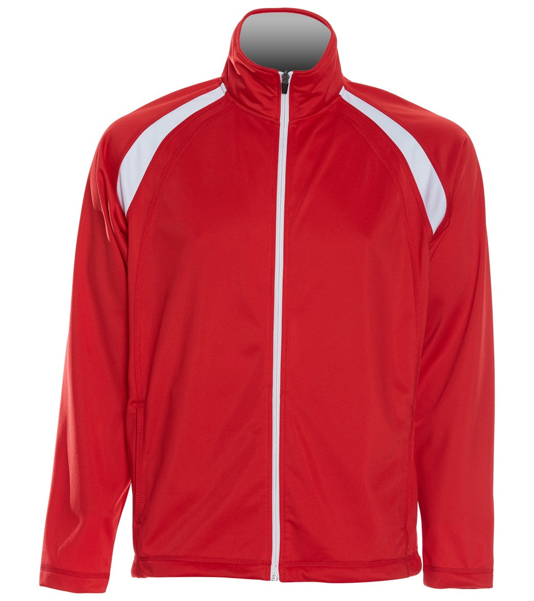 SwimOutlet Mens Sport-Tek Tricot Track Jacket