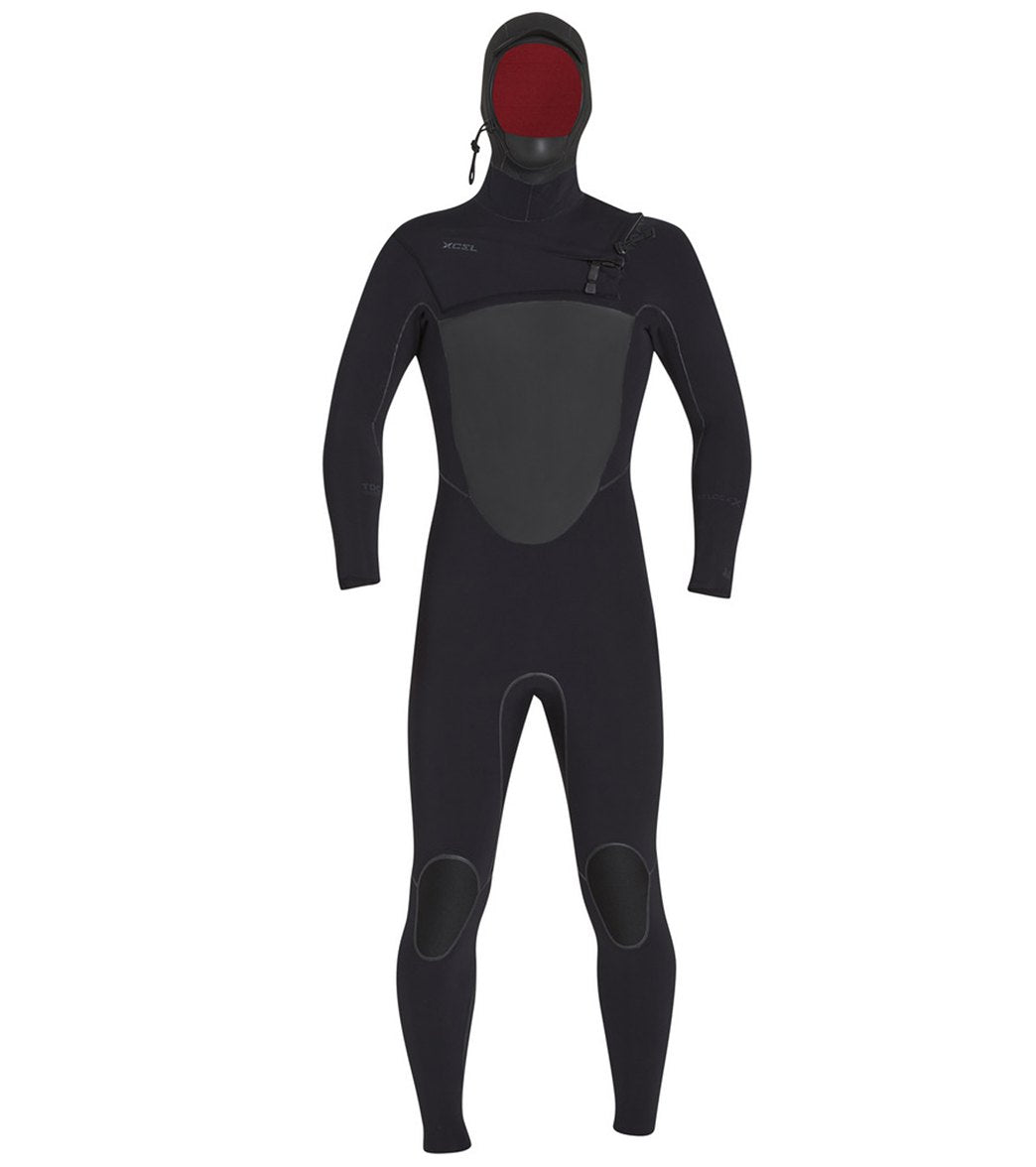 Xcel Men's 5/4mm Drylock X Celliant Hooded Front Zip Fullsuit Wetsuit at  SwimOutlet.com