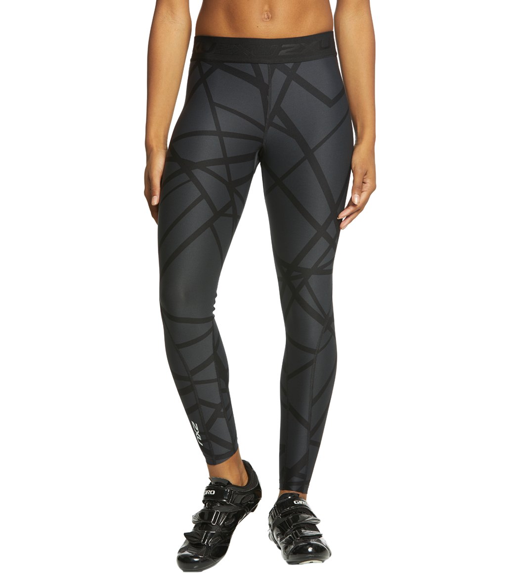 2XU Women's Print Accelerate Compression Tights at SwimOutlet.com