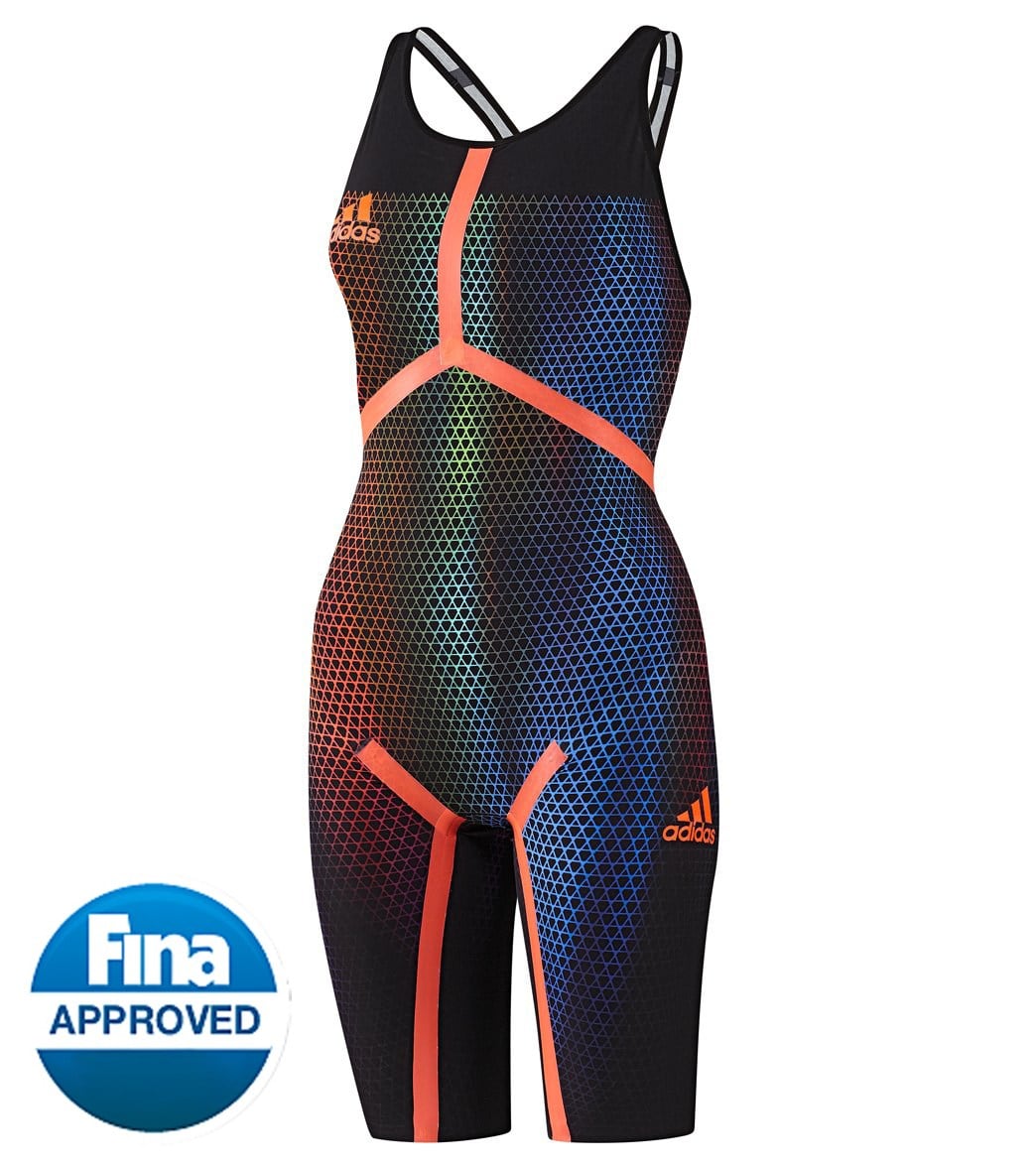 Adidas Women's Adizero XVI Open Back Kneeskin Tech Suit Swimsuit at  SwimOutlet.com