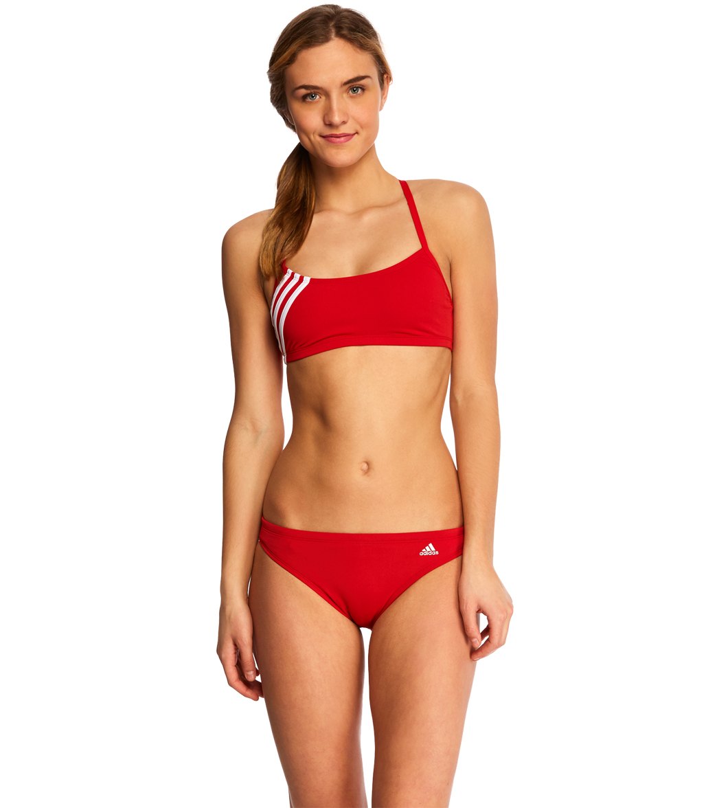Adidas Solid Scoop 2-Piece Swimsuit at SwimOutlet.com