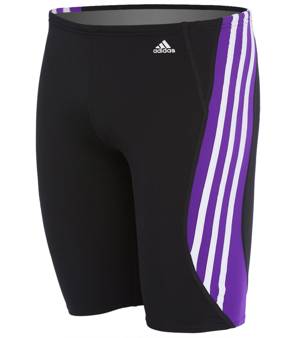 Adidas Solid Splice Jammer Swimsuit at SwimOutlet.com