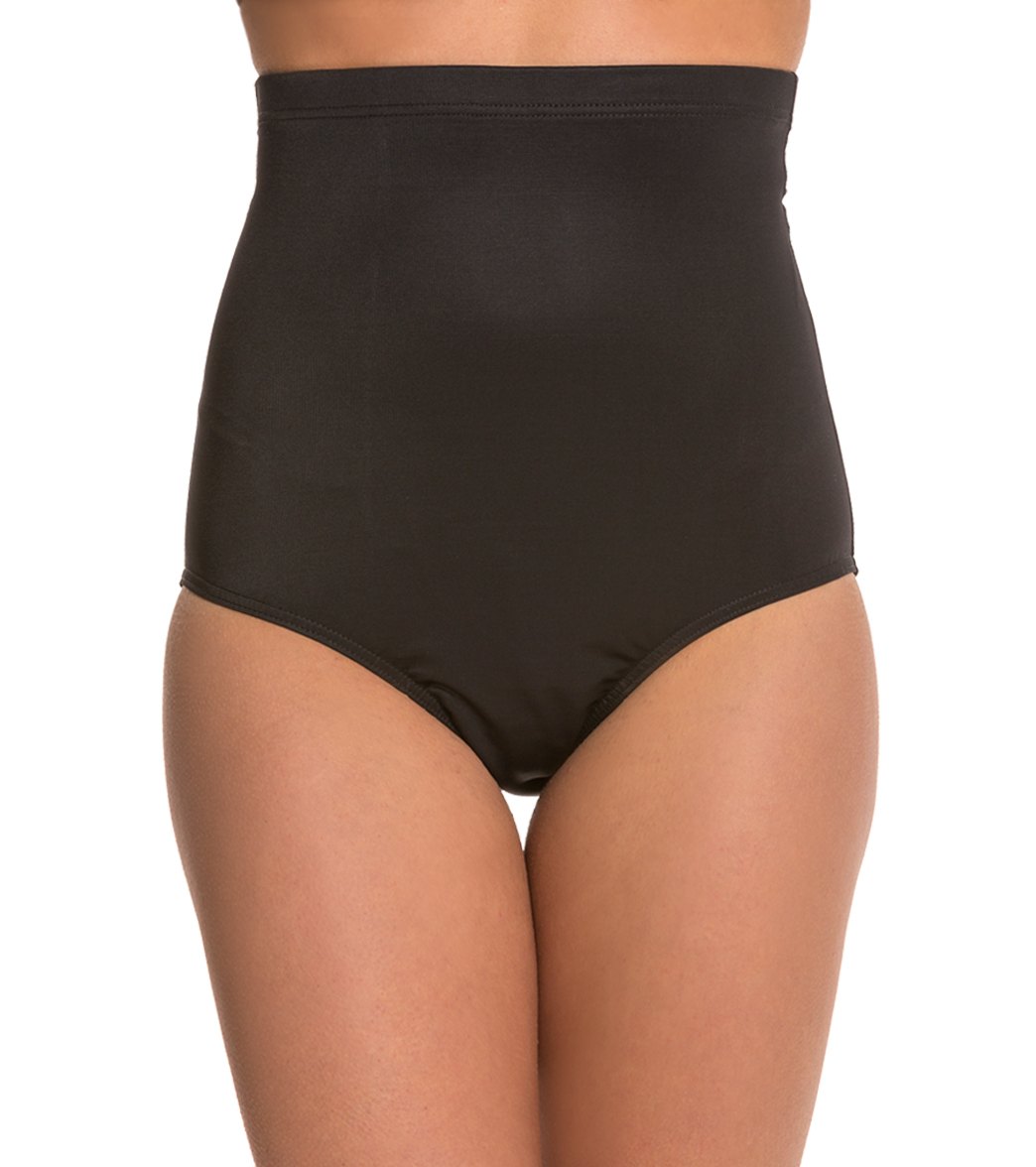 Magicsuit by Miraclesuit Solid High Waisted Bikini Bottom at SwimOutlet.com