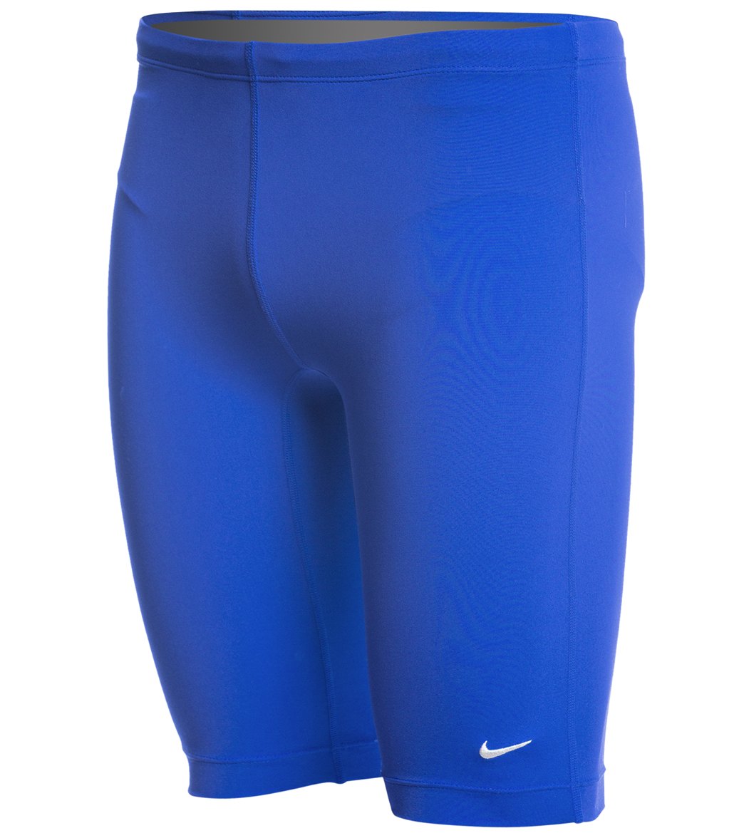 Nike Men's Solid Poly Jammer Swimsuit at SwimOutlet.com