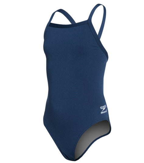 Speedo Girls' Solid Endurance + Flyback Training One Piece Swimsuit ...