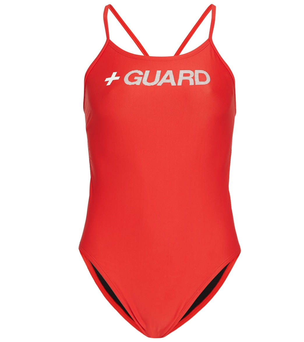 Nike Women's Lifeguard Cut Out Tank One Piece Swimsuit at SwimOutlet.com