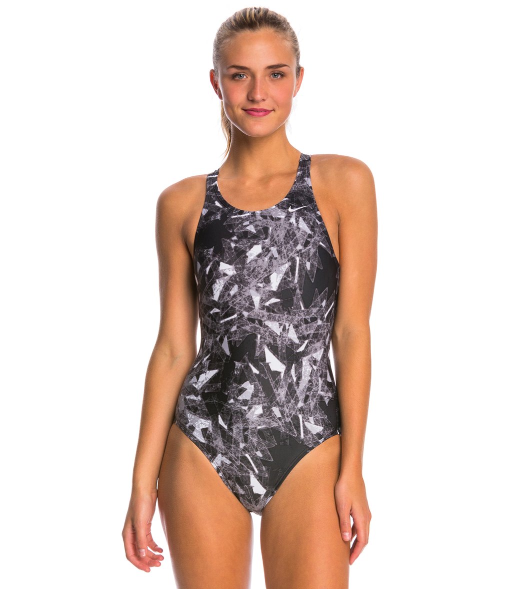 Nike Gemstone Fastback Tank One Piece Swimsuit at SwimOutlet.com