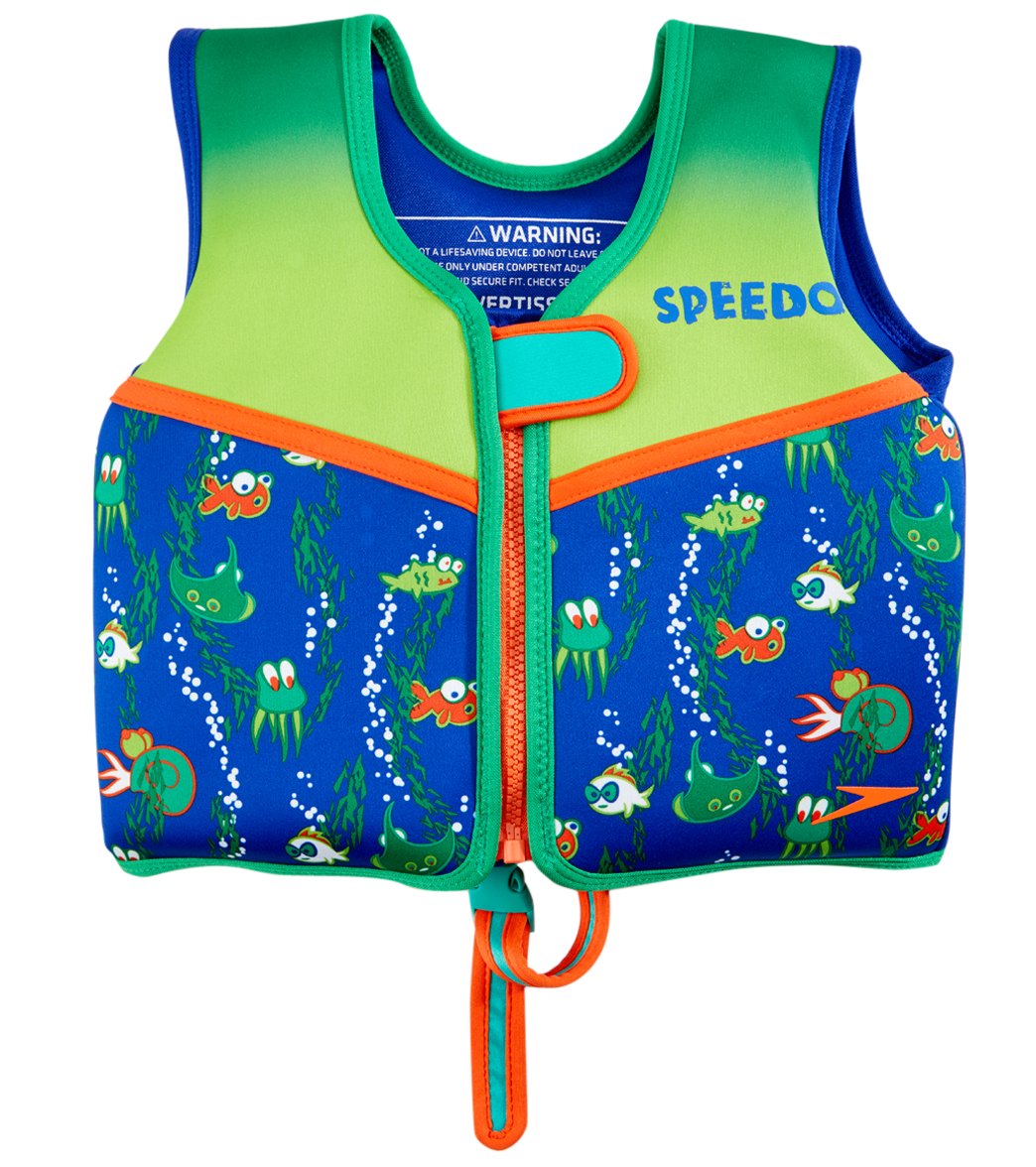 Speedo Boys' Learn To Swim Printed Neoprene Swim Vest (2yrs-6yrs) at  SwimOutlet.com