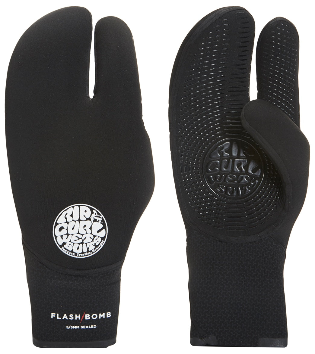 Rip Curl Men's Flashbomb 5/3mm Three Fingers Glove at SwimOutlet.com