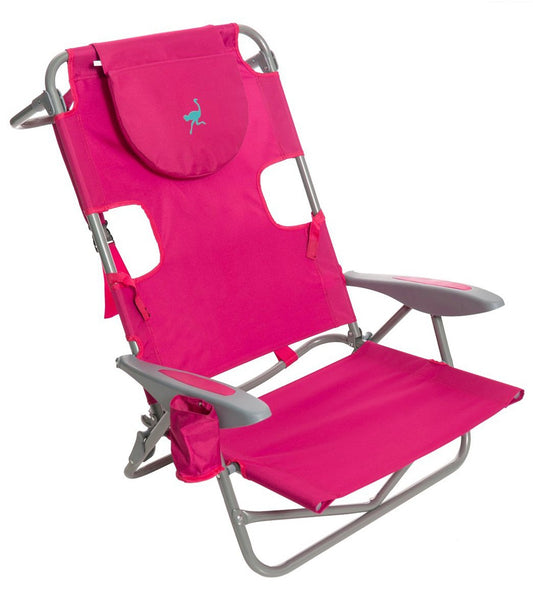 Ostrich Face Down Beach Chair W/ Backpack Straps at SwimOutlet.com