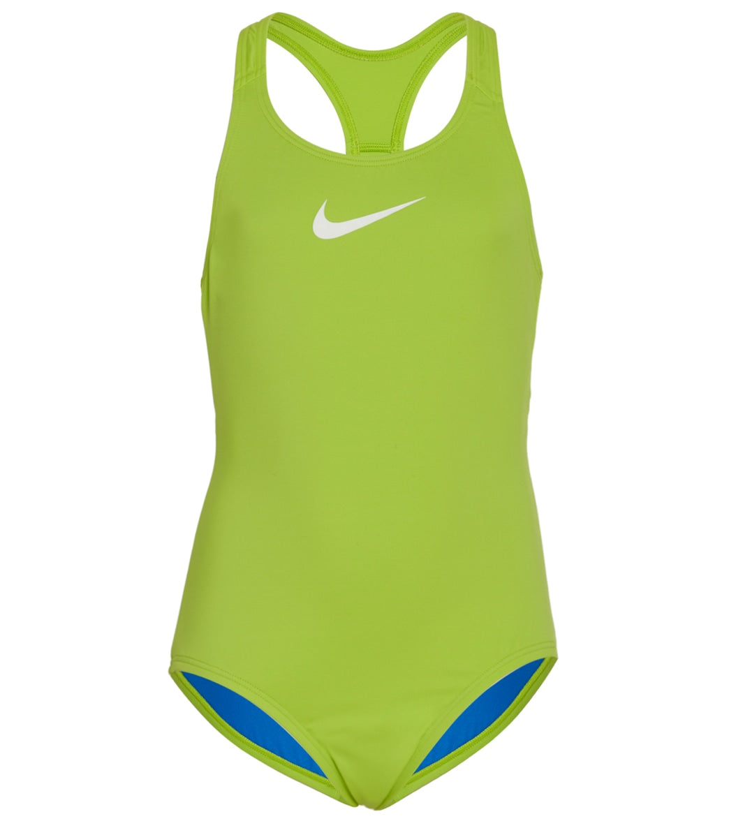 Nike Girls' Essential Racerback One Piece Swimsuit (Big Kid) at  SwimOutlet.com