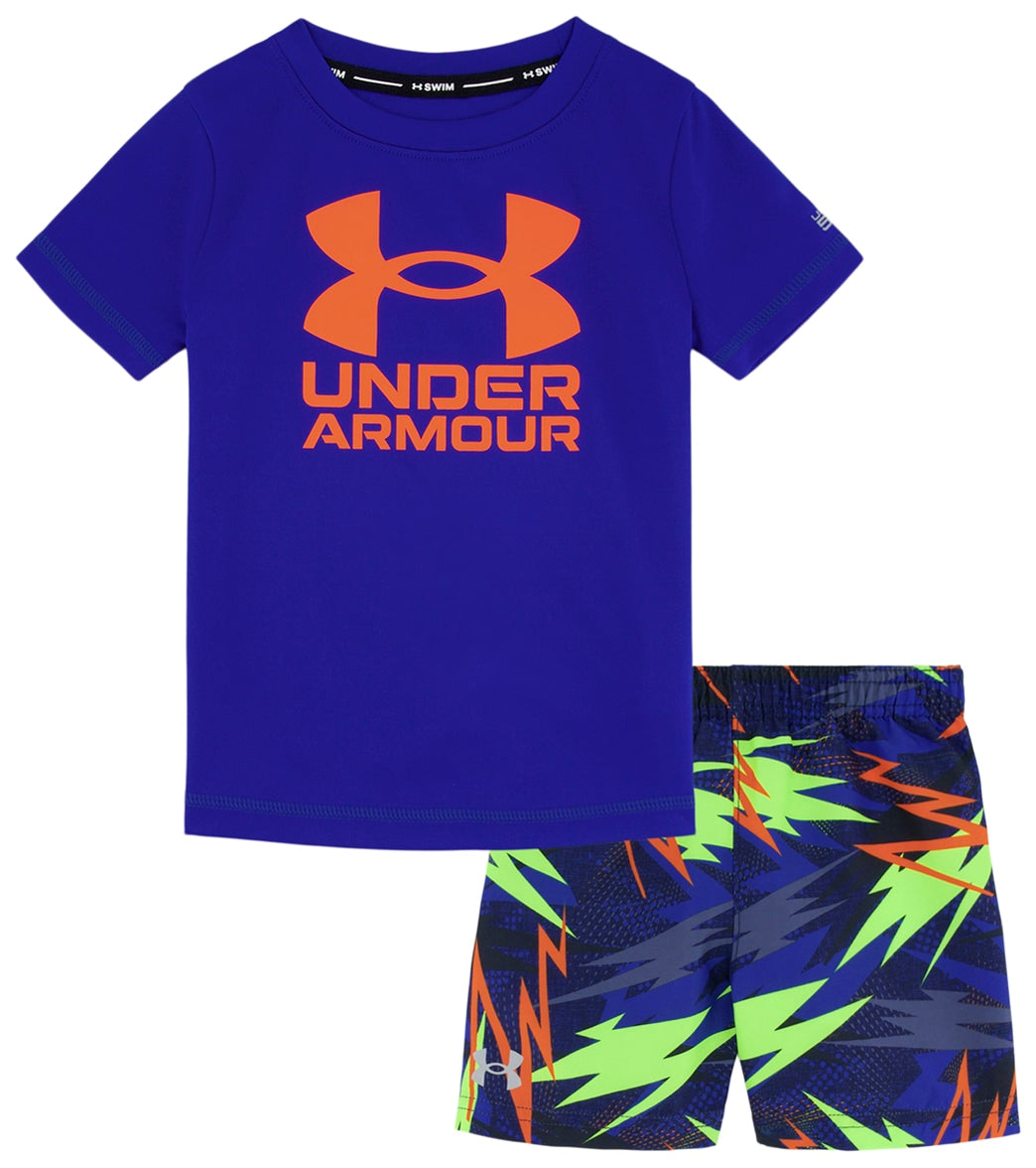 Under Armour Boys' Rowdy Bolts Swim Set (Baby, Toddler, Little Kid) at  SwimOutlet.com