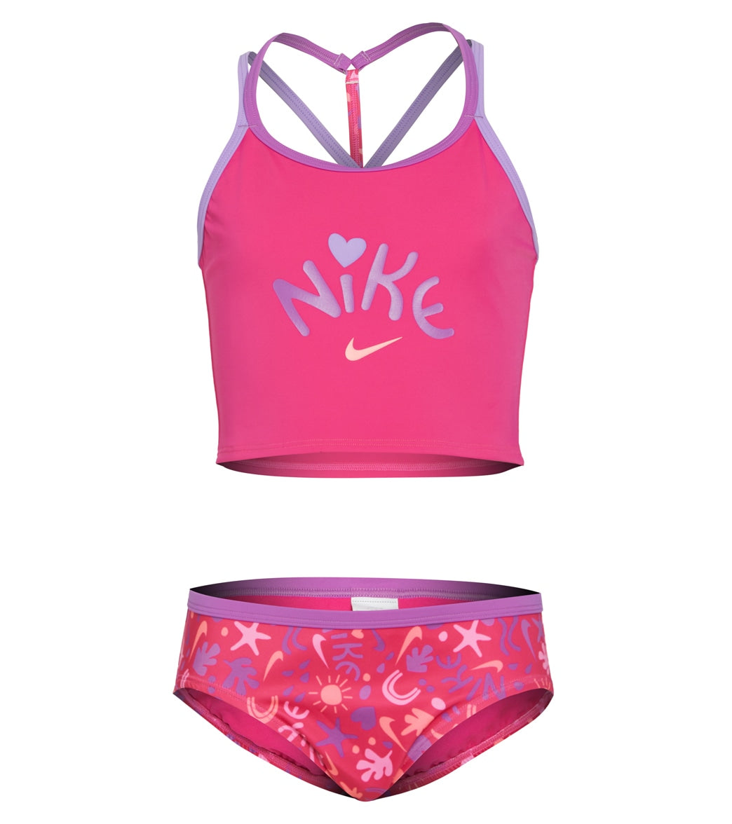 Nike Script Logo Big Kids' (Girls') Crossback Sport Bikini & Short