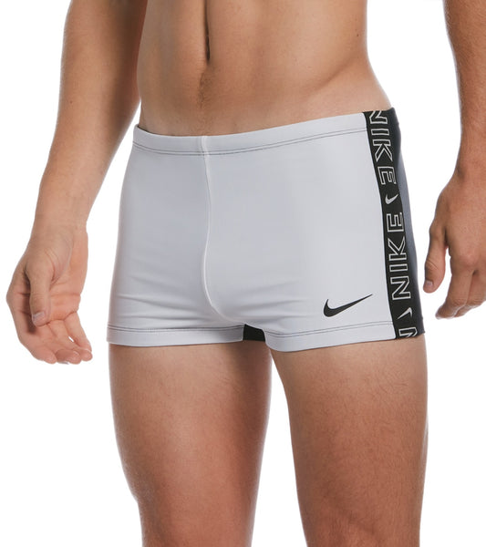 Nike Men's Logo Tape Square Leg Swimsuit at SwimOutlet.com