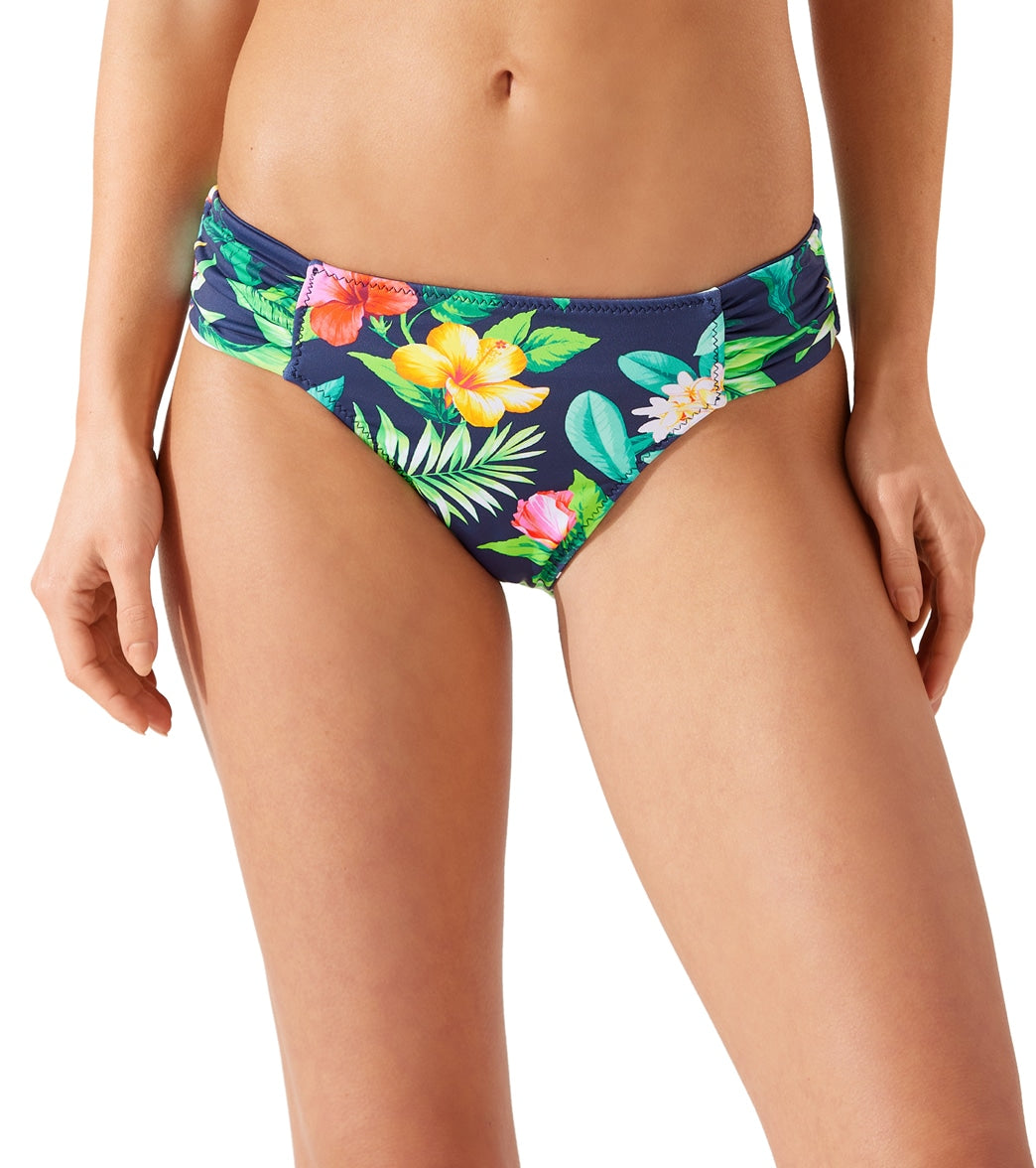 Tommy Bahama Women's Tropi-Calling Reversible Side Shirred Bikini Bottom at  SwimOutlet.com