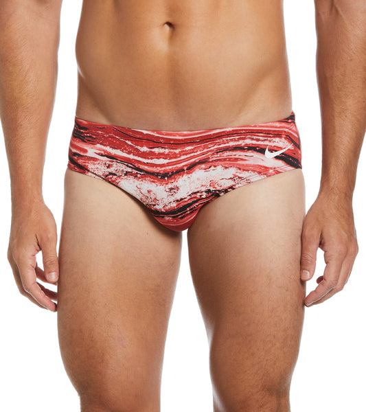 Nike Men's HydraStrong Crystal Wave Brief Swimsuit at SwimOutlet.com