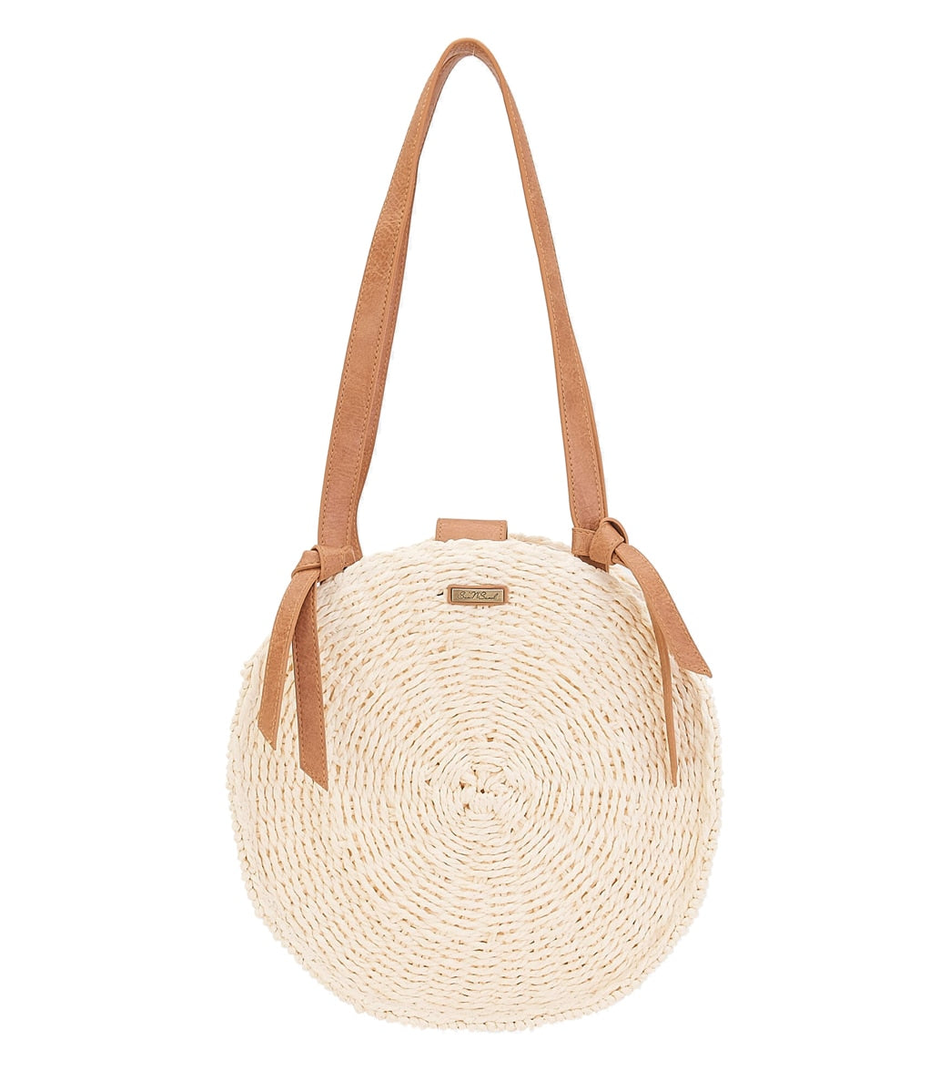 Sun N Sand Round Straw Shoulder Tote at SwimOutlet.com