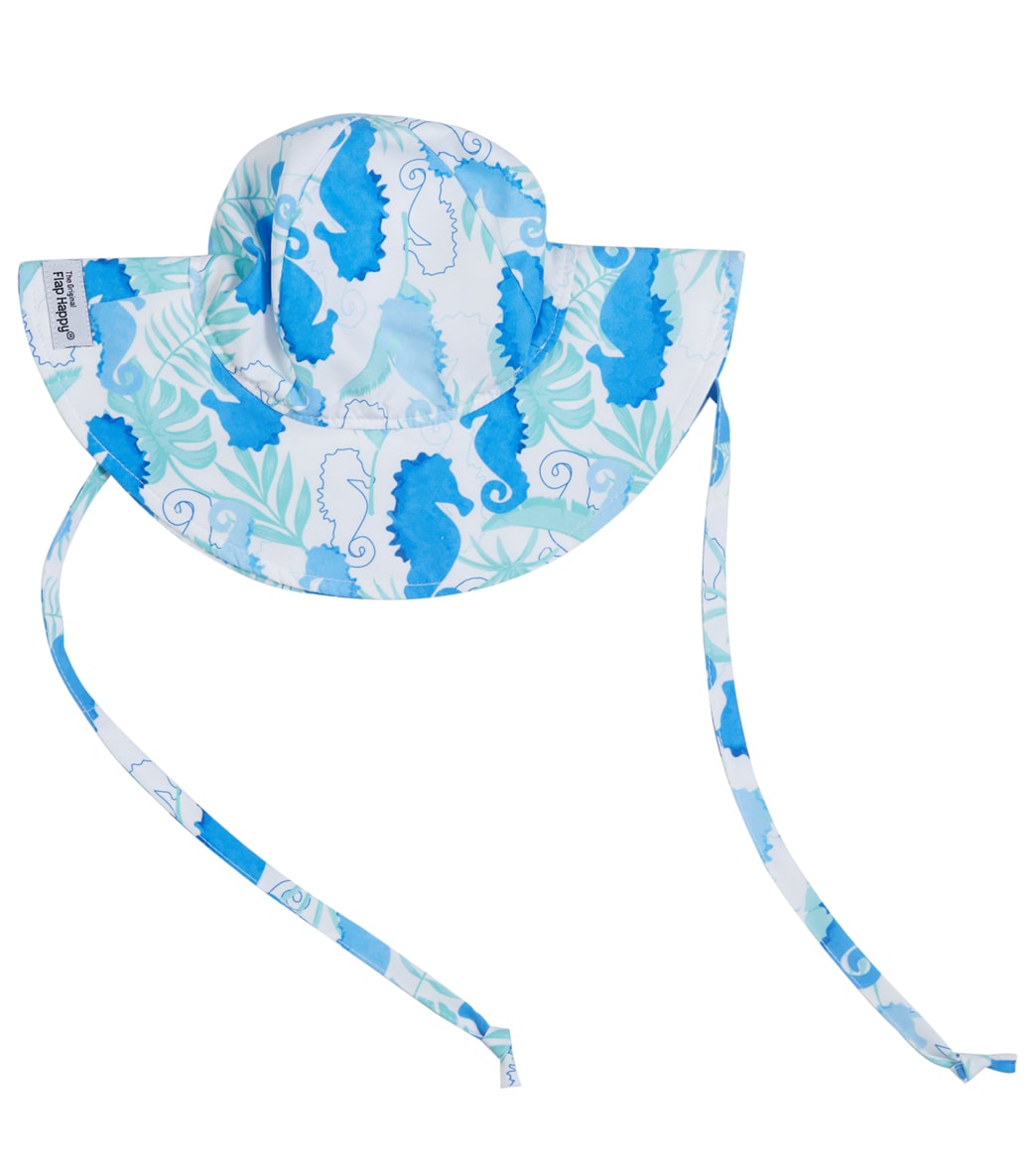 Flap Happy Girls' Seahorse Reef UPF 50+ Floppy Hat at SwimOutlet.com