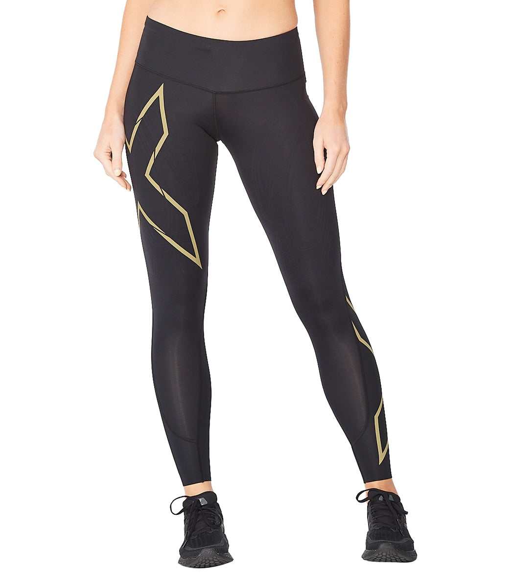 2XU Women's Light Speed Mid-Rise Compression Tight at SwimOutlet.com