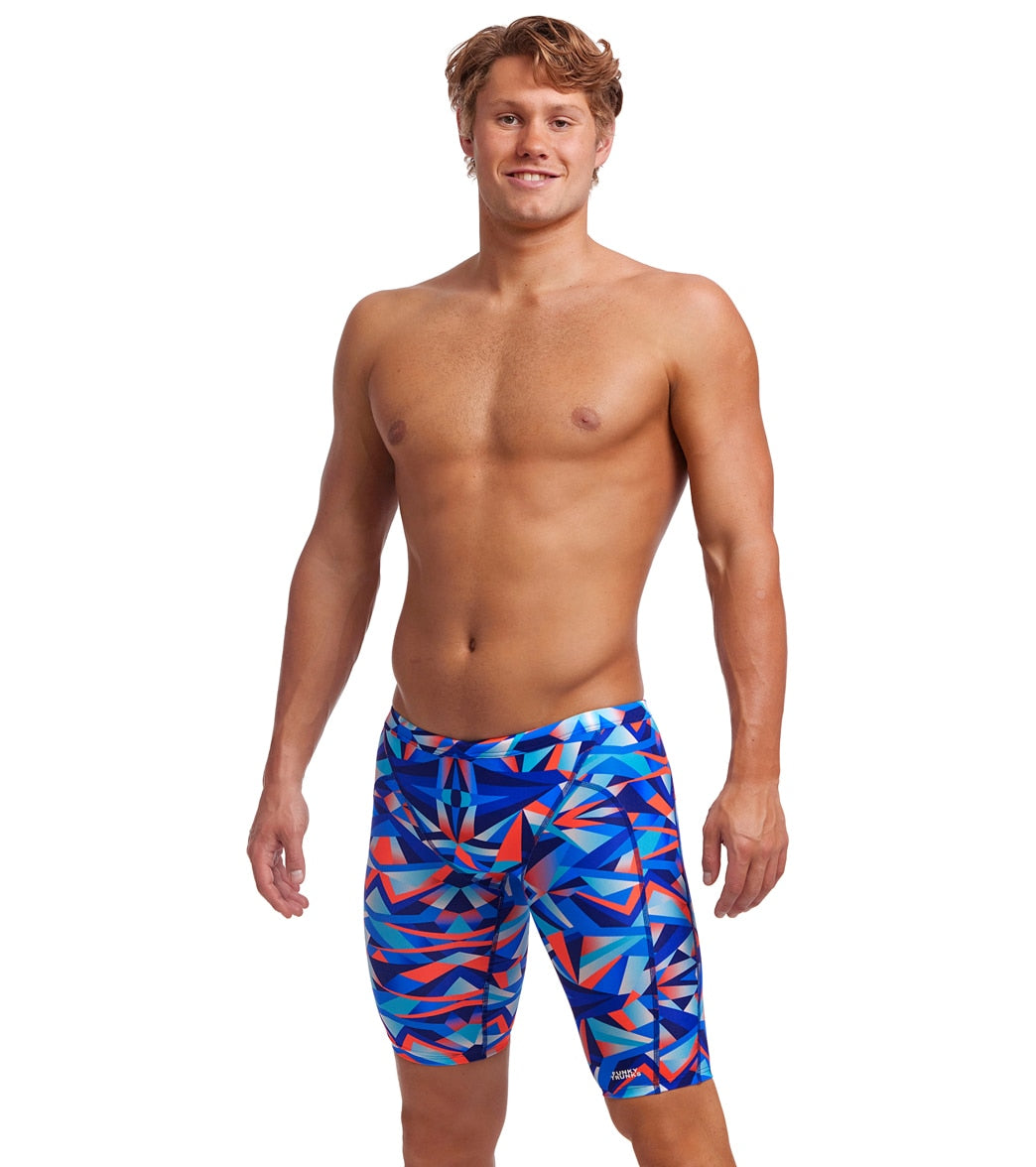 Funky Trunks Men's Mad Mirror Training Jammer Swimsuit at SwimOutlet.com