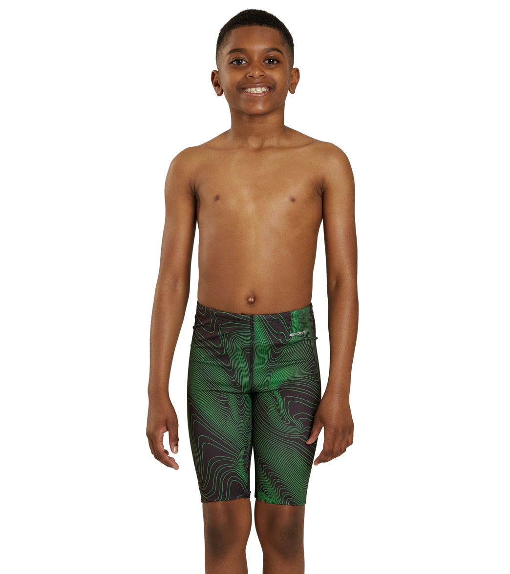 Sporti HydroLast Sonar Waves Jammer Swimsuit Youth (22 - 28) at  SwimOutlet.com