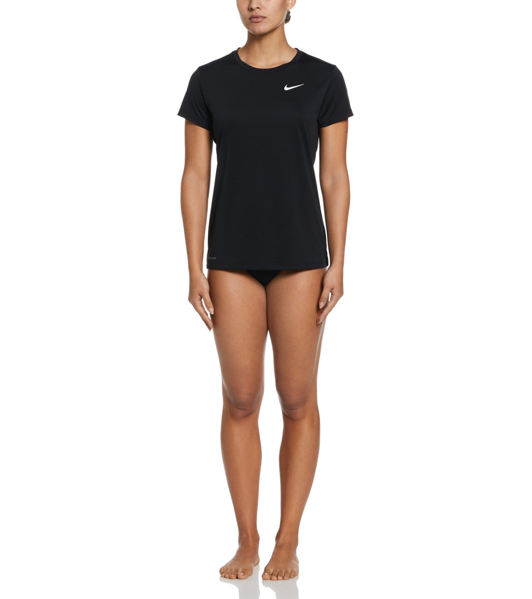 Nike Women's Essential Hydro Short Sleeve Swim Shirt at SwimOutlet.com
