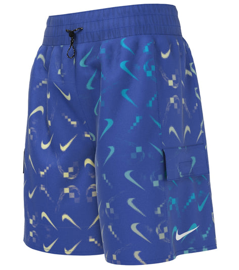 Nike Boys Digi Swoosh Ombre Cargo Shorts (Big Kid) at SwimOutlet.com